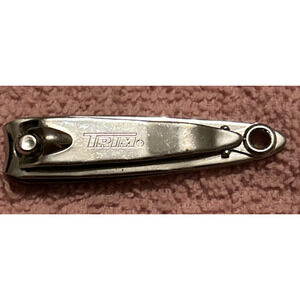 Vintage Trim Nail Clippers Bassett 99 USA With File Pick Manicure Silver Tone